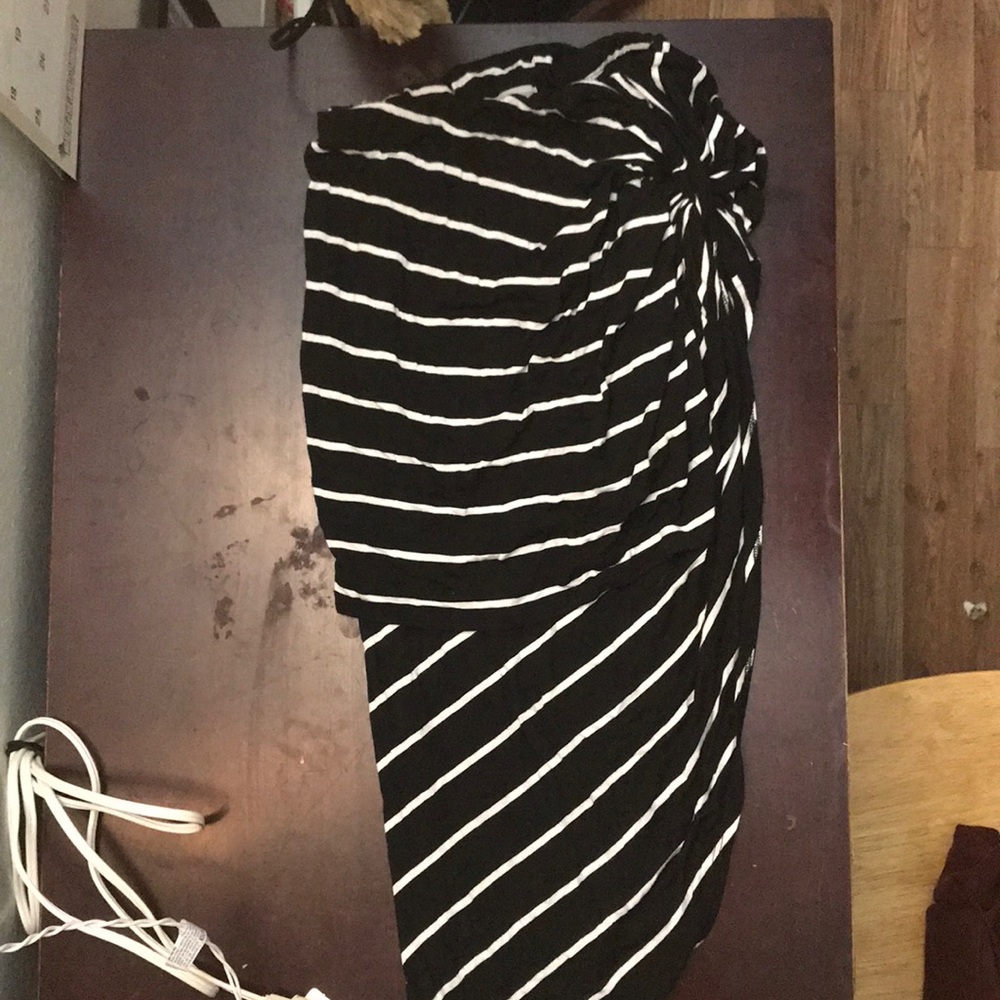 Charlotte Russe stripped knot skirt